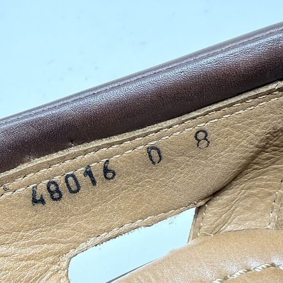 Allen Edmonds Tivoli Fisherman Sandals Mens 8 D Brown Woven Leather Vibram Soles main image 8